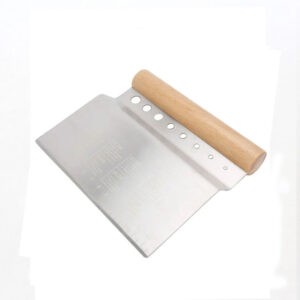 Dough Scraper with Curved Handle Scales Thicken Stainless Steel