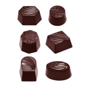 Chocolate mold assortment small 6 fig - Image 1