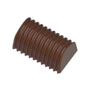Chocolate mold buche pleated - Image 1