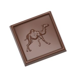 Chocolate mold caraque camel - Image 1