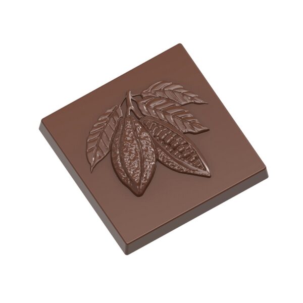 Chocolate mould caraque cocoa bean01