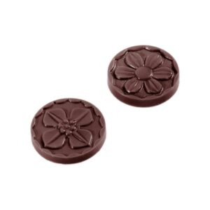 Chocolate mould caraque flower Ø 29 mm 2 fig. (MTO) - Image 1
