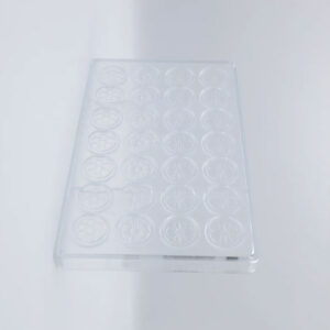 Chocolate mould caraque flower Ø 29 mm 2 fig. (MTO) - Image 2