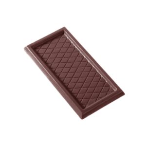 Chocolate mould caraque rectangular checkered (MTO) - Image 1