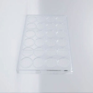 Chocolate mold caraque round striped Ø 36 mm - Image 2