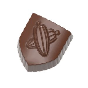 Chocolate mold coat of arms with cocoa beans - Image 1