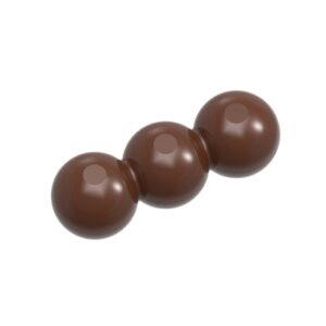 Chocolate mold double bar with 3 balls - Image 1