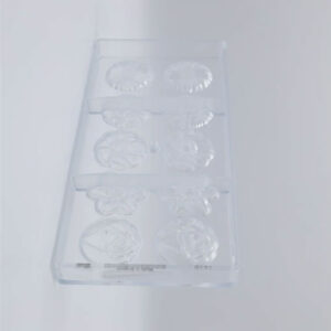 Chocolate mold flower caraque round 5 fig - Image 2