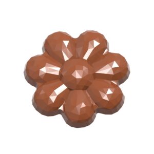 Chocolate mold flower facet - Image 1
