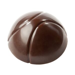 Chocolate mould half sphere with 2 lines Ø 26,50 mm (MTO) - Image 1