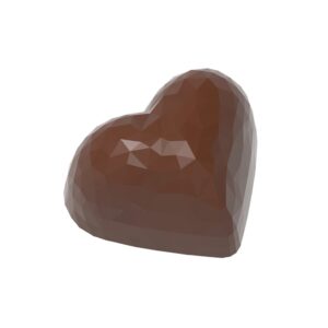Chocolate mold heart facet - Image 1
