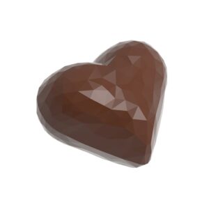 Chocolate mold heart facet double - Image 1