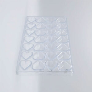 Chocolate mold heart round - Image 2