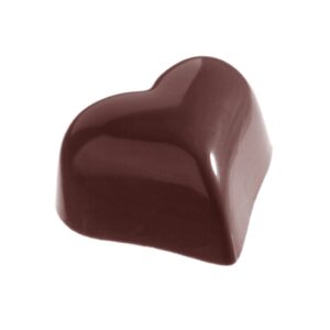 Chocolate mold heart round - Image 1