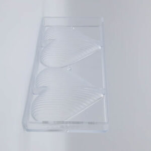 Chocolate mold heart striped 118 mm - Image 2