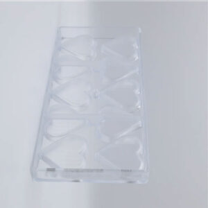 Chocolate mold heart striped 52 mm - Image 2