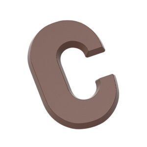 Chocolate mold letter C 200 gr - Image 1