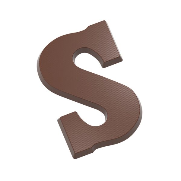 Chocolate mould letter S 200 gr