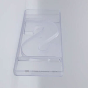 Chocolate mold letter S 200 gr in mirror writing - Image 2