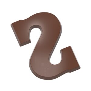 Chocolate mold letter S 200 gr in mirror writing - Image 1