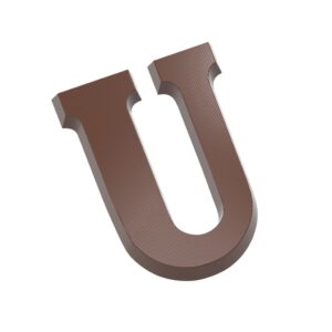 Chocolate mold letter U 200 gr - Image 1