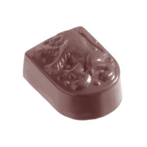 Chocolate mould lion on shield (MTO) - Image 1