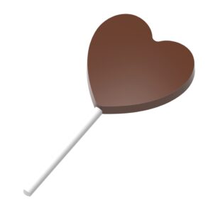 Chocolate mold magnetic lollypop heart - Image 1