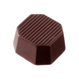 Chocolate mould octagon striped (MTO) - Image 1