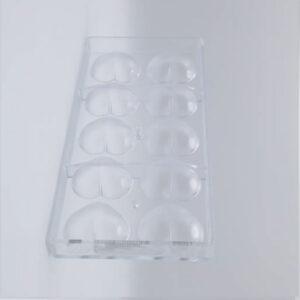 Chocolate mold puffy heart chocolate bomb - Nora Chokladskola - Image 2