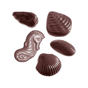 Chocolate mold seafood assorted 8 fig - Image 1