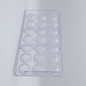 Chocolate mold sphere pleated & flattend - Image 2