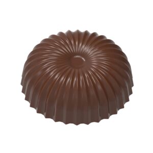 Chocolate mold sphere pleated & flattend - Image 1