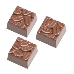 Chocolate mold square coffee beans - Image 1
