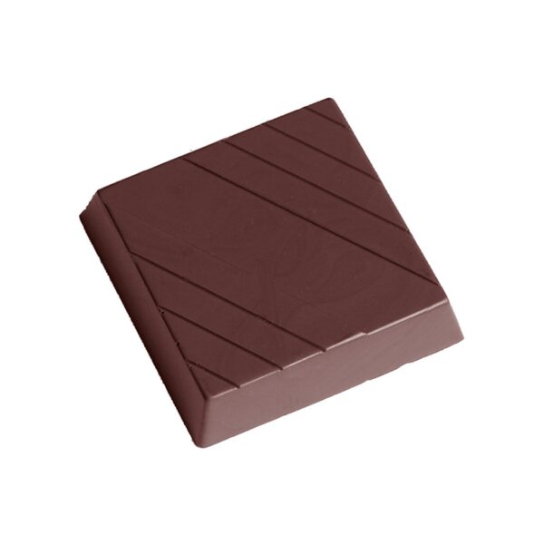 Chocolate mould square with lines-a