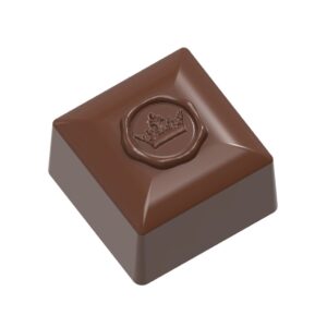 Chocolate mold square with royalty stamp - Image 1