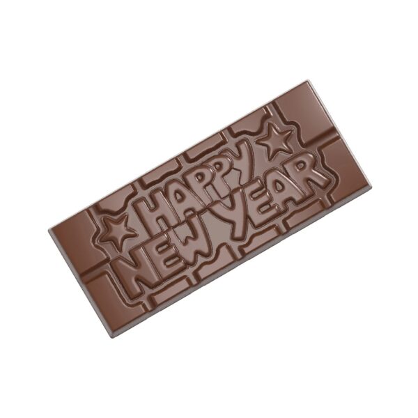 Chocolate mould tablet Happy New Year