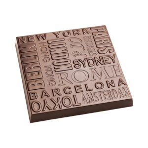 Chocolate mold tablet city names (MTO) - Image 1