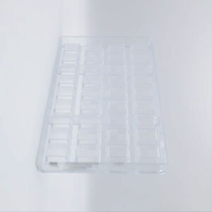 chocolate mold square lined - Image 2